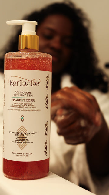 Gel douche exfoliant et clarifiant