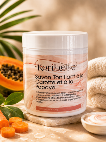 Savon clarifiante à la carotte et à la papaye