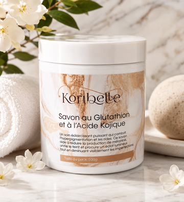 Savon àl'acide kojique et au glutathion